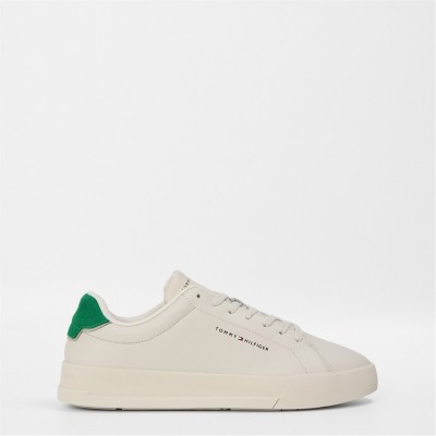 маратонки,мъжки,маратонки,tommy,hilfiger,court,leather,low,top,trainers,off,white,green