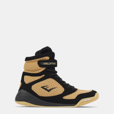 мъжки,обувки,обувки,за,бокс,everlast,pro,elite,boxing,boots,mens,black,gold