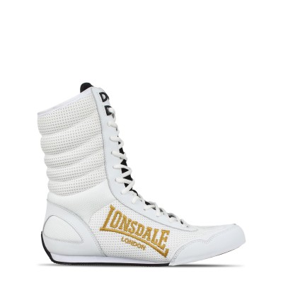 lonsdale,contender,boxing,boots,white,blk,gold