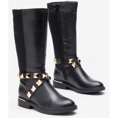 детски,боти,be,you,tall,stud,wrap,round,boot,black