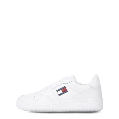маратонки,мъжки,маратонки,за,закрито,и,корт,мъжки,маратонки,tommy,jeans,retro,leather,basket,trainers,white,ybr