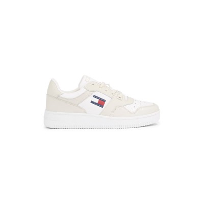 маратонки,мъжки,летен,каталог,мъжки,маратонки,tommy,jeans,retro,leather,basket,trainers,white,ecru