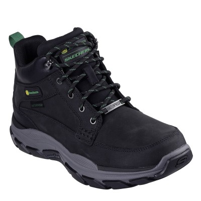skechers,john,deere,waterproof,mid,top,leath,steel,toe,cap,boots,mens,black