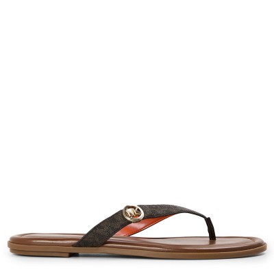 дамски,джапанки,мъжки,чорапи,michael,michael,kors,women,s,erin,thong,flip,flops,brown