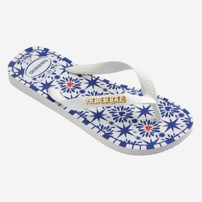 дамски,джапанки,дамски,обувки,havaianas,women,s,flip,flops,white,print
