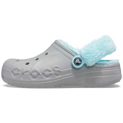 дамски,сандали,дамски,сандали,и,чехли,crocs,baya,lined,fuzz,strap,clog,women's,light,grey,blue
