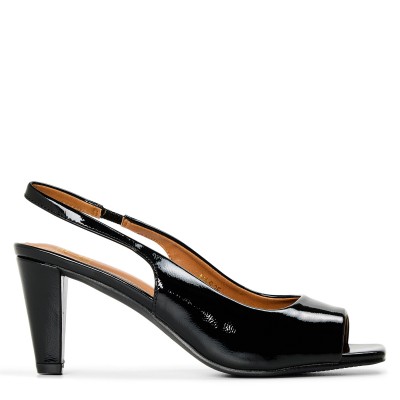 tommy,hilfiger,women,s,leather,pointed,toe,block,heel,slingbacks,bds,black