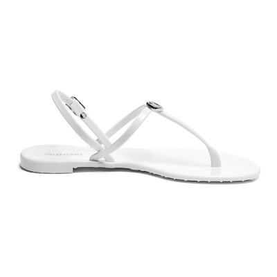 сандали,valentino,women's,jally,flat,sandals,white