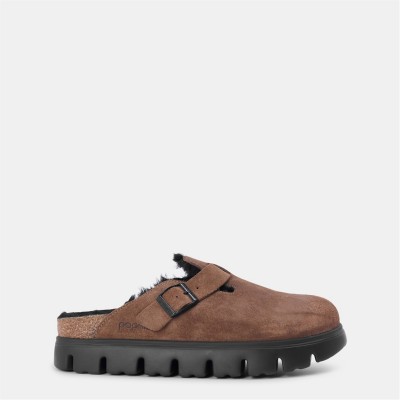 чехли,birkenstock,women's,boston,chunky,supportive,footbed,adjustable,clogs,shearlng,tea