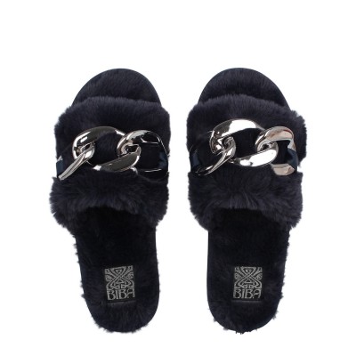 чехли,biba,biba,chain,slider,slipper,navy