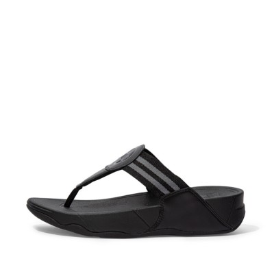 дамски,сандали,fitflop,women,s,walkstar,webbing,wide,fit,flatform,sandal,all,black
