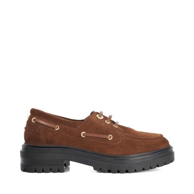 dune,london,women's,glazit,loafers,brown,suede