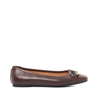 dune,london,women's,hennie,flat,mules,brown,leather