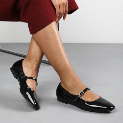 дамски,обувки,wheres,that,from,wheres,mary,jane,flats,with,buckle,strap,black,patent