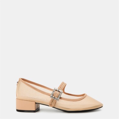 обувки,steve,madden,women's,champaign,block,heel,court,shoes,nude,mesh