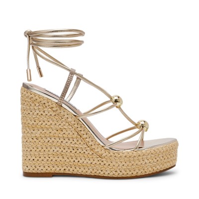 сандали,на,платформа,steve,madden,women's,wedge,sandals,gold