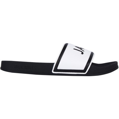 дамски,обувки,jack,wills,logo,sliders,white,black