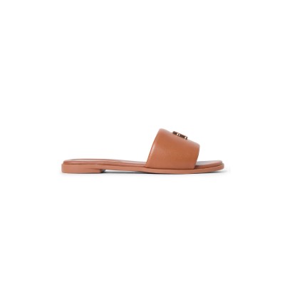 tommy,hilfiger,th,logo,hardware,leather,mule,warm,bronze