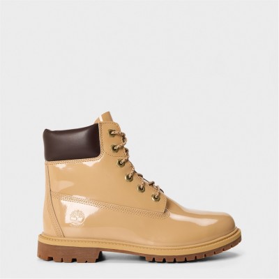 обувки,дамски,боти,timberland,women's,patent,flat,ankle,boots,wheat,patent