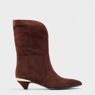 дамски,боти,love,moschino,lm,golden,boot,ld54,chocolate