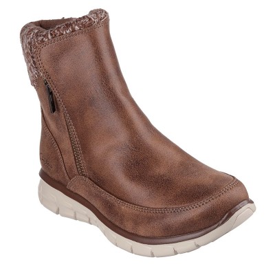 дамски,боти,skechers,synergy,lovely,collab,ld52,brown