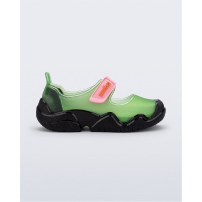 маратонки,melissa,women's,slip,on,trainers,green,pink