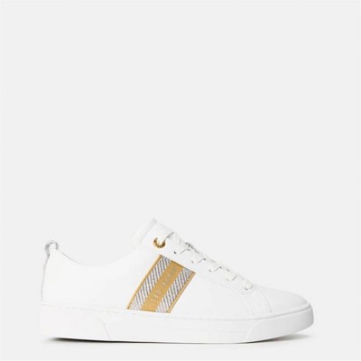 дамски,маратонки,дамски,маратонки,ted,baker,womens,low,top,trainers,white,gold