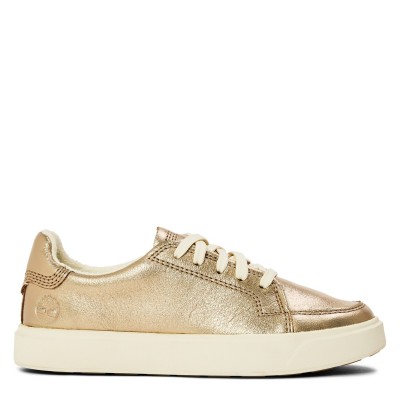 timberland,timberland,emerson,street,low,lace,up,sneaker,gold,metallic