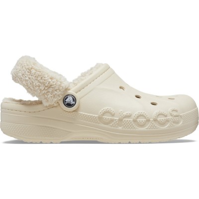пантофи,чехли,разпродажба,crocs,crocs,women's,baya,lined,fuzz,strap,mule,slippers,winter,white