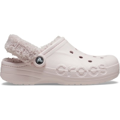 дамски,чехли,чехли,разпродажба,crocs,crocs,baya,lined,fuzz,strap,clogs,womens,barely,pink