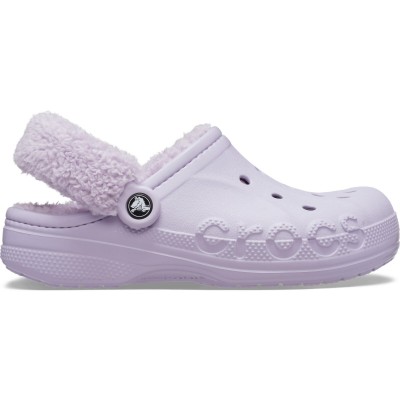 дамски,пантофи,чехли,crocs,women,s,baya,lined,fuzz,strap,mule,slippers,lavender
