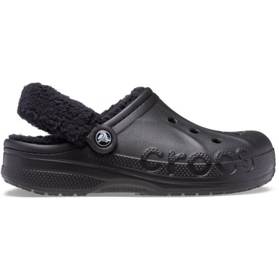 дамски,чехли,чехли,разпродажба,crocs,crocs,baya,lined,fuzz,strap,clogs,womens,black