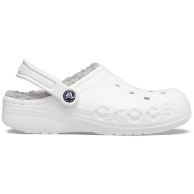 дамски,пантофи,чехли,crocs,women,s,baya,lined,mule,slippers,white,grey