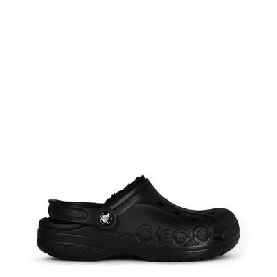 пантофи,чехли,разпродажба,crocs,crocs,women's,baya,lined,mule,slippers,black