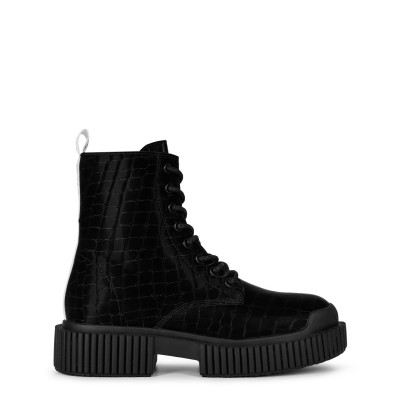 дамски,боти,armani,exchange,ankle,boot,calf,leat,black
