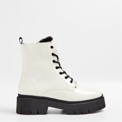 обувки,дамски,боти,hugo,faux,leather,boots,natural
