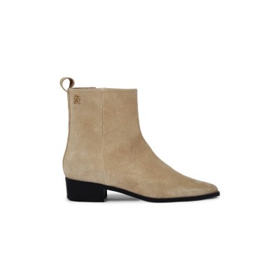 обувки,дамски,боти,tommy,hilfiger,low,cowboy,boots,beige
