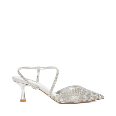 dune,london,hotfix,kitten,heel,slingbacks,silver