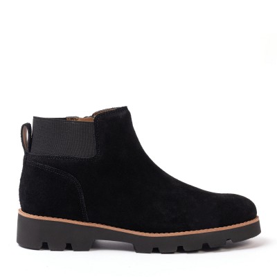 дамски,боти,golddigga,suede,flat,women,boot,black