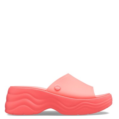 разпродажба,crocs,дамски,обувки,crocs,skyline,platform,sliders,womens,guava