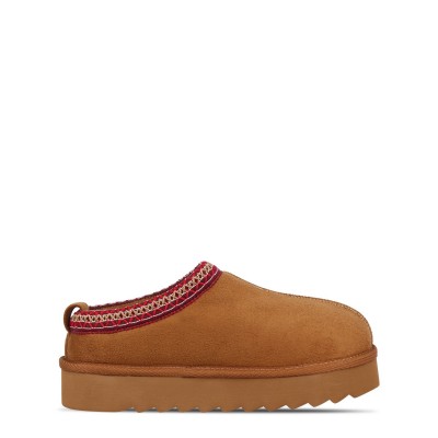 дамски,боти,be,you,faux,fur,trim,mule,tan