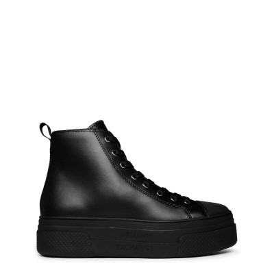 високи,кецове,маратонки,за,училище,ученически,обувки,armani,exchange,canvas,high,top,trainers,black