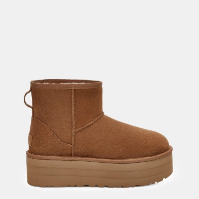 обувки,дамски,боти,ugg,classic,mini,platform,boots,chestnut