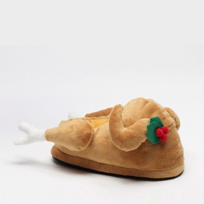 чехли,всички,коледни,подаръци,be,you,studio,light,up,christmas,turkey,slipper,multi