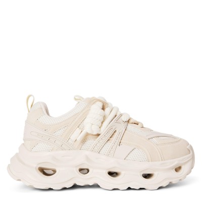 дамски,маратонки,buffalo,women,s,malaga,lace,chunky,trainers,cream