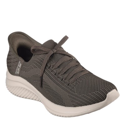 дамски,маратонки,skechers,slip,ins,ultra,flex,3.0,brilliant,olive,knit,tr