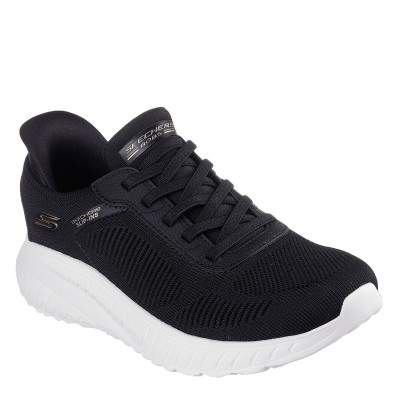 дамски,маратонки,skechers,slip,ins:,bobs,sport,squad,chaos,blk,textile