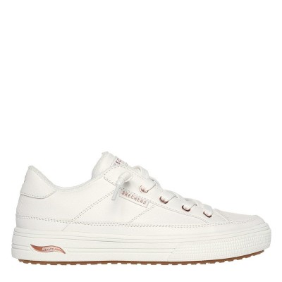 дамски,маратонки,дамски,маратонки,skechers,womens,arch,fit,arcade,low,top,trainers,white,rose,gold