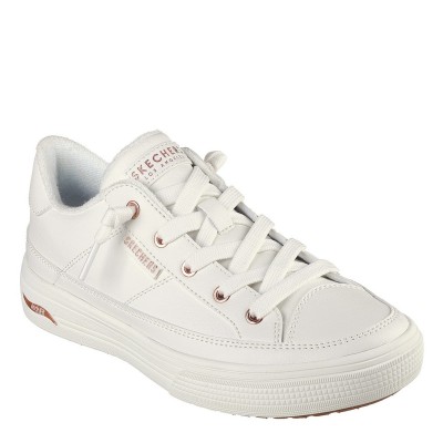 дамски,маратонки,дамски,маратонки,skechers,arch,fit,arcade,on,my,way,low,top,trainers,womens,white,rose,gold