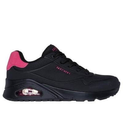 дамски,маратонки,дамски,маратонки,skechers,uno,stand,on,air,trainers,womens,black,pink